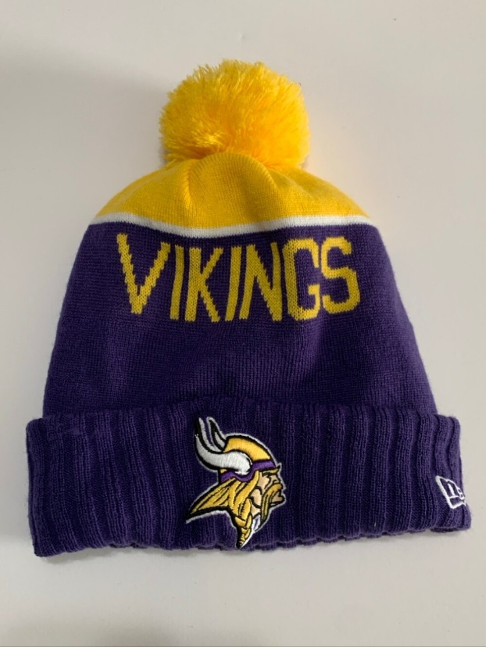 Minnesota Vikings New Era NFL Pom Beanie Knit Hat